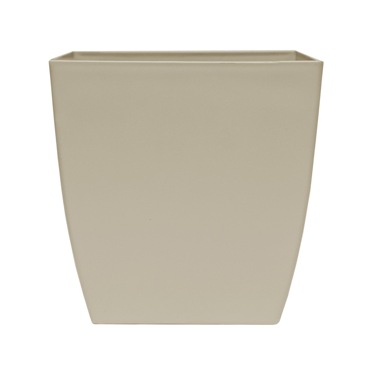 HC 12" Aria Square Planter Iced Mocha — priced per each; minimum 10; multiples of 10