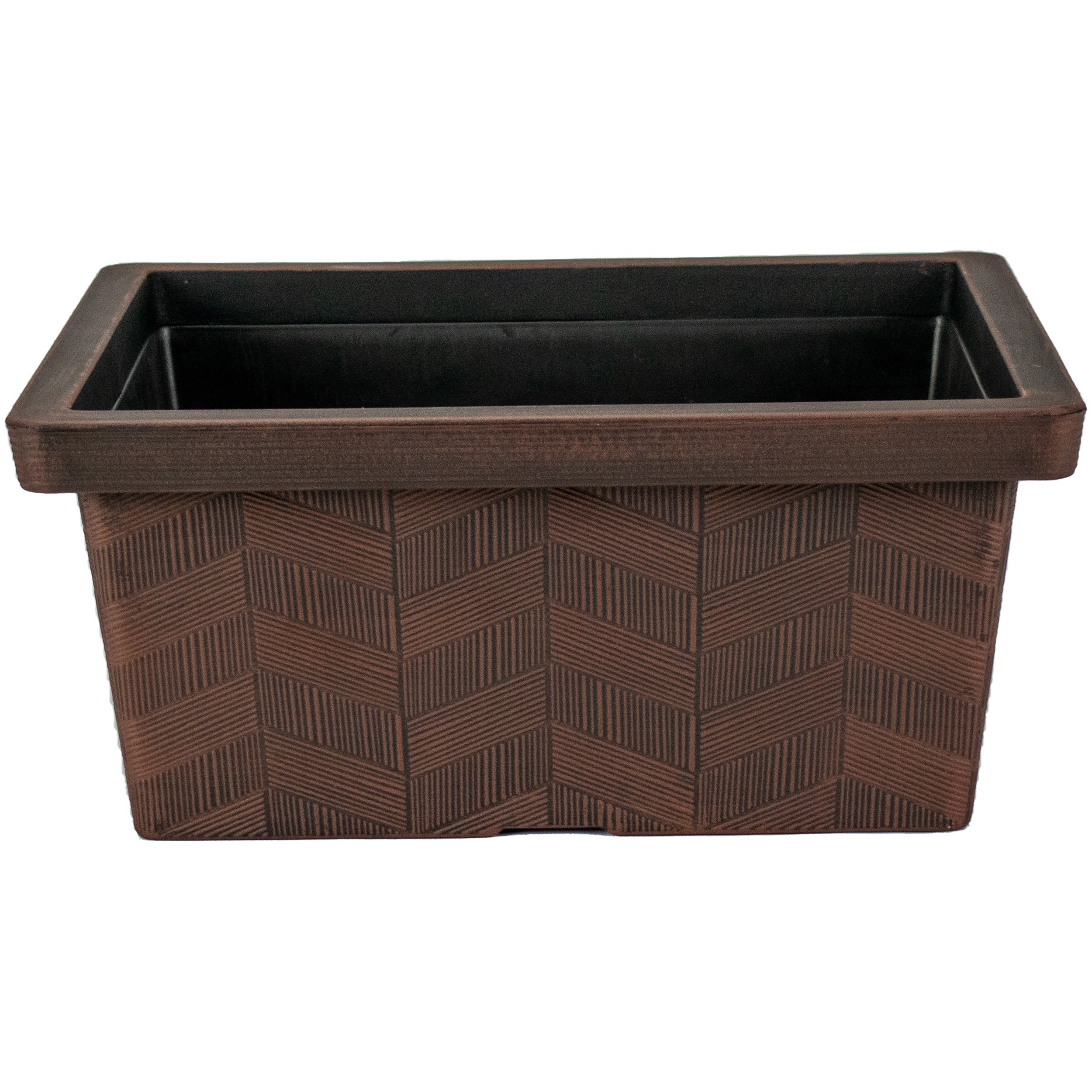 HC 14" Borden Square Garden Box Chestnut — priced per each; minimum 8; multiples of 8