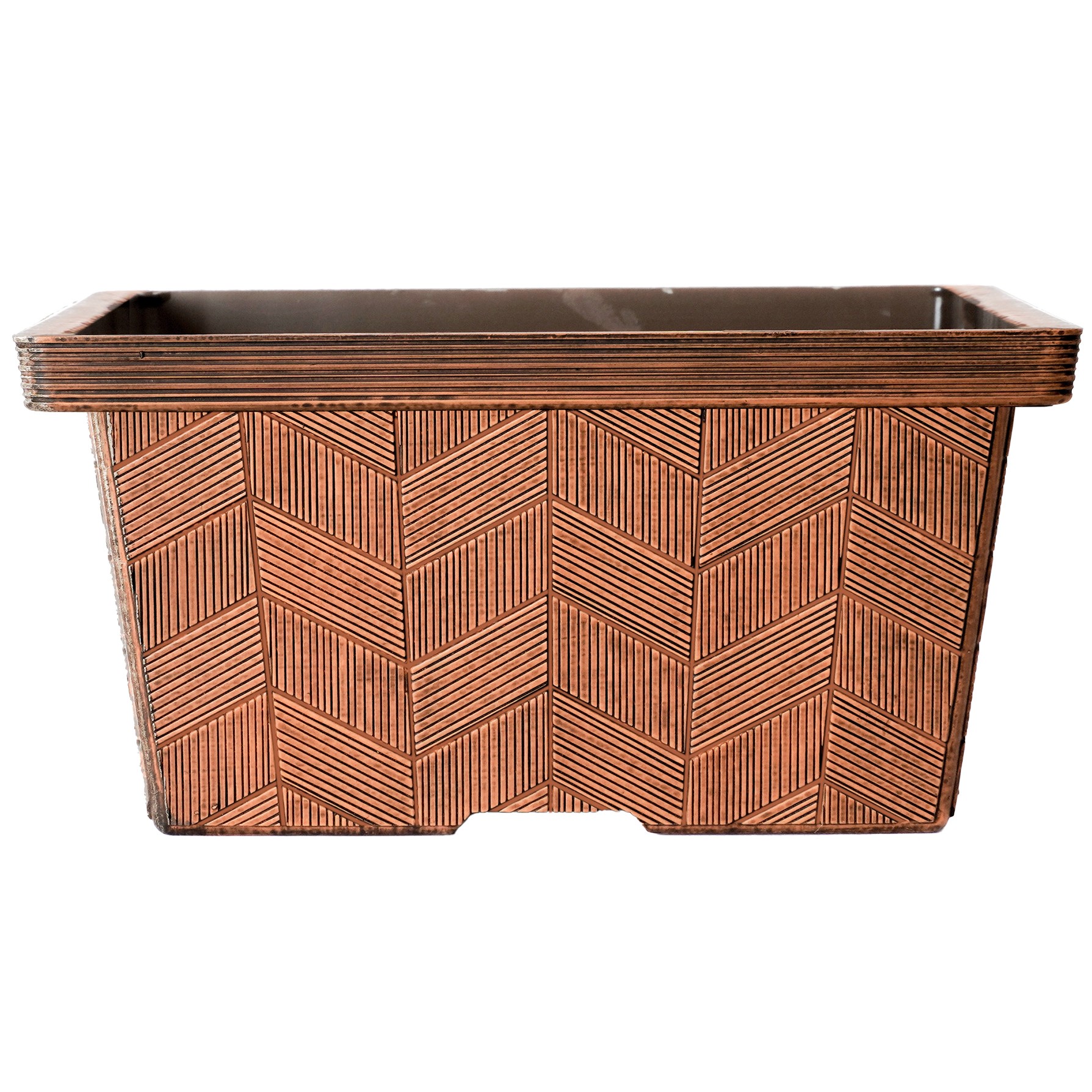 HC 14" Borden Square Garden Box Maple — priced per each; minimum 8; multiples of 8