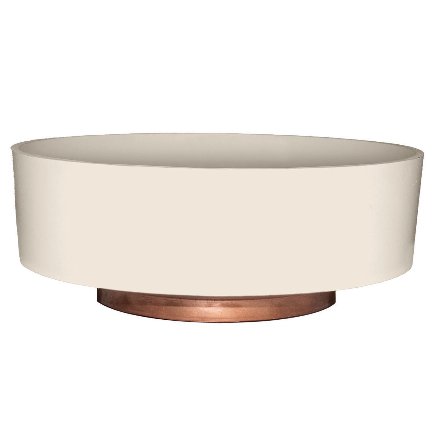 HC 8" Capri Bowl Vanilla Bisque — priced per each; minimum 20; multiples of 20