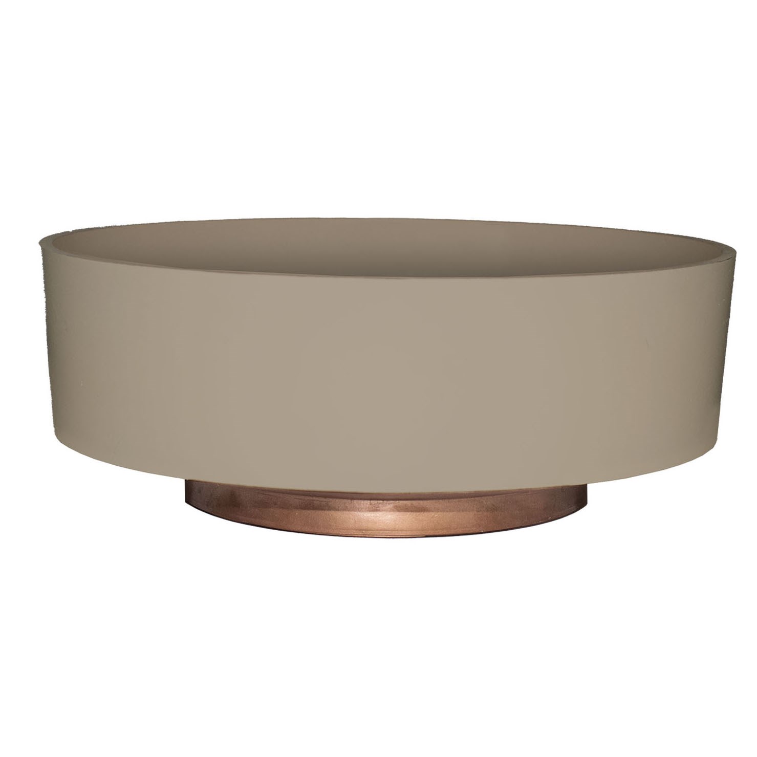 HC 8" Capri Bowl Artisan Taupe — priced per each; minimum 20; multiples of 20