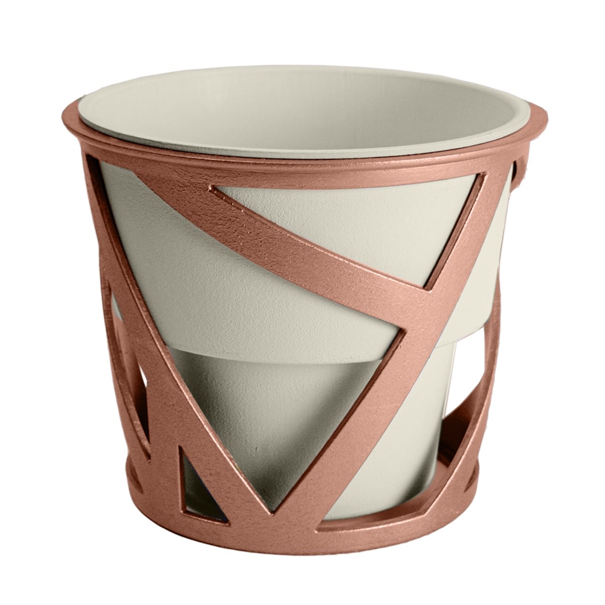 HC 6" Curio Planter Cottage Stone w/ Copper Stand — priced per each; minimum 10; multiples of 10