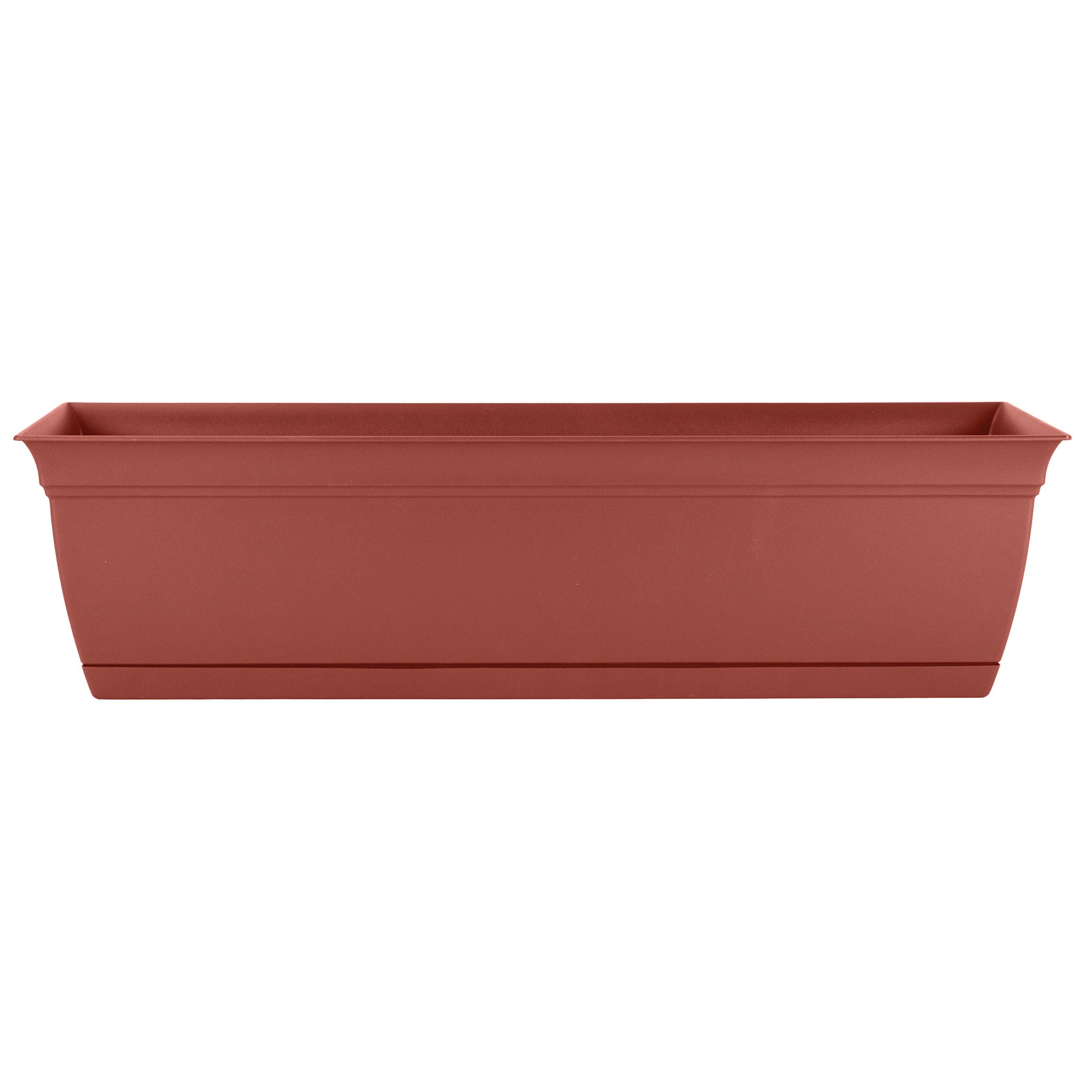 HC 24" Eclipse Window Box Clay — priced per each; minimum 6; multiples of 6