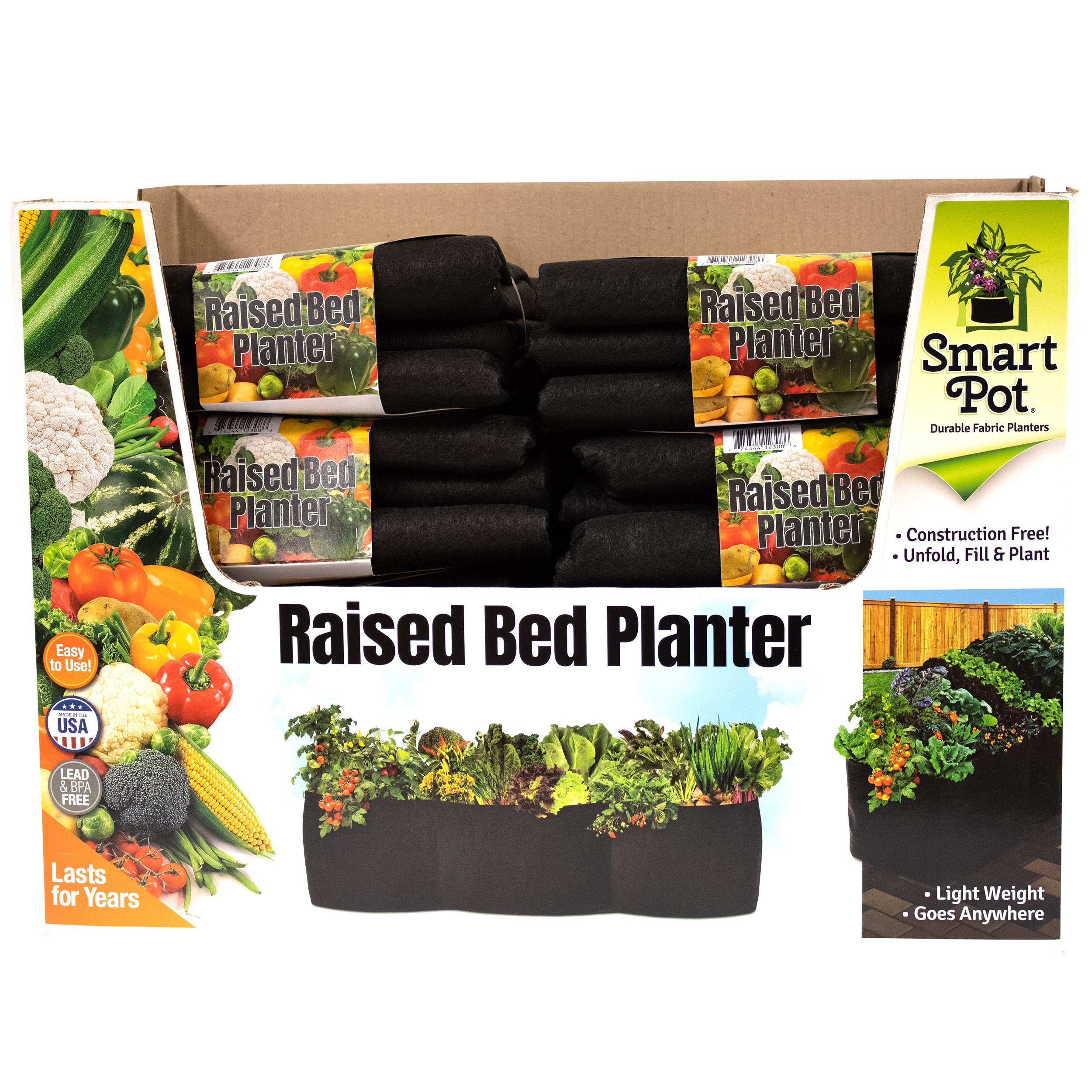 Smart Pot Raised Bed 6'L Planter — priced per each; minimum 10; multiples of 10