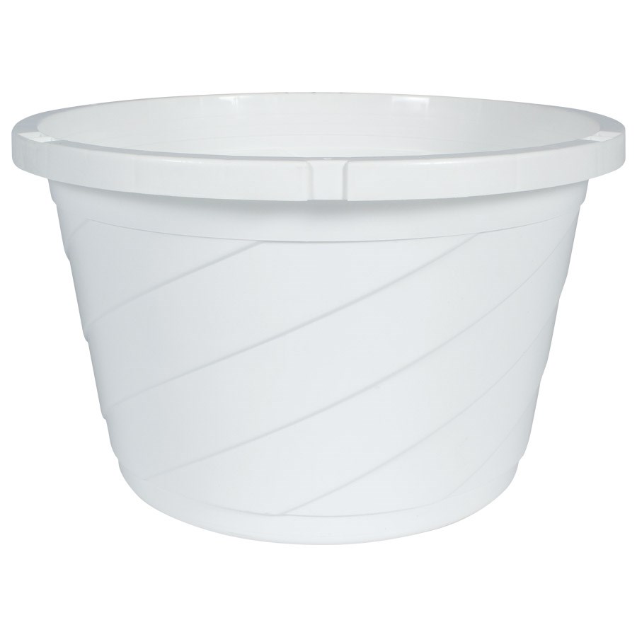 HC 12" Euro Hanging Basket Planter White — priced per each; minimum 12; multiples of 12