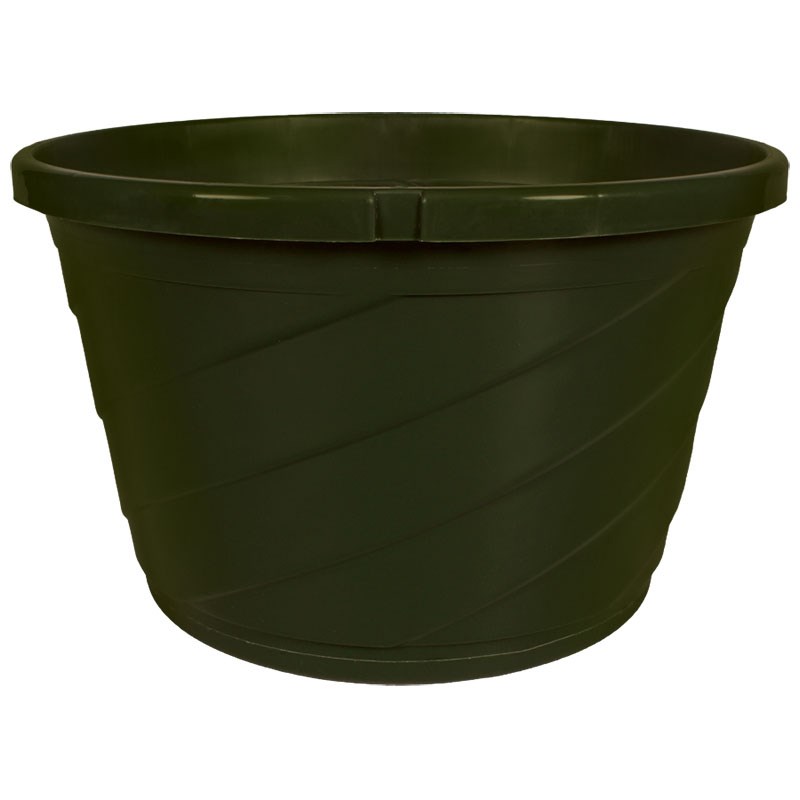 HC 12" Euro Hanging Basket Planter Green — priced per each; minimum 12; multiples of 12