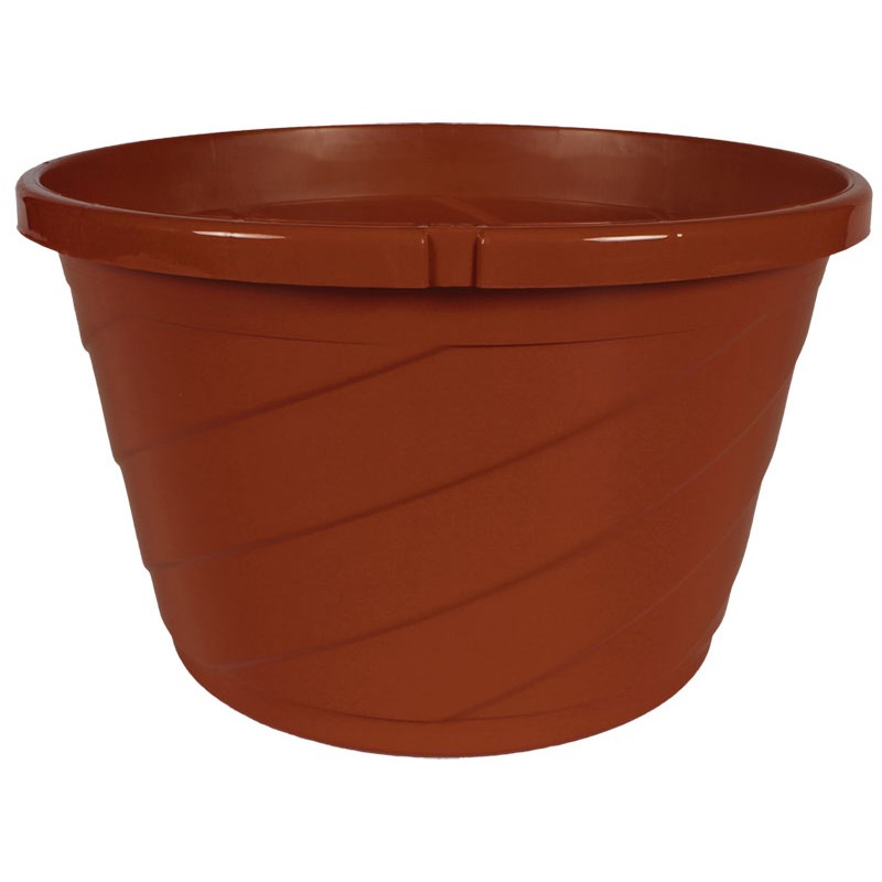 HC 12" Euro Hanging Basket Planter Clay — priced per each; minimum 12; multiples of 12