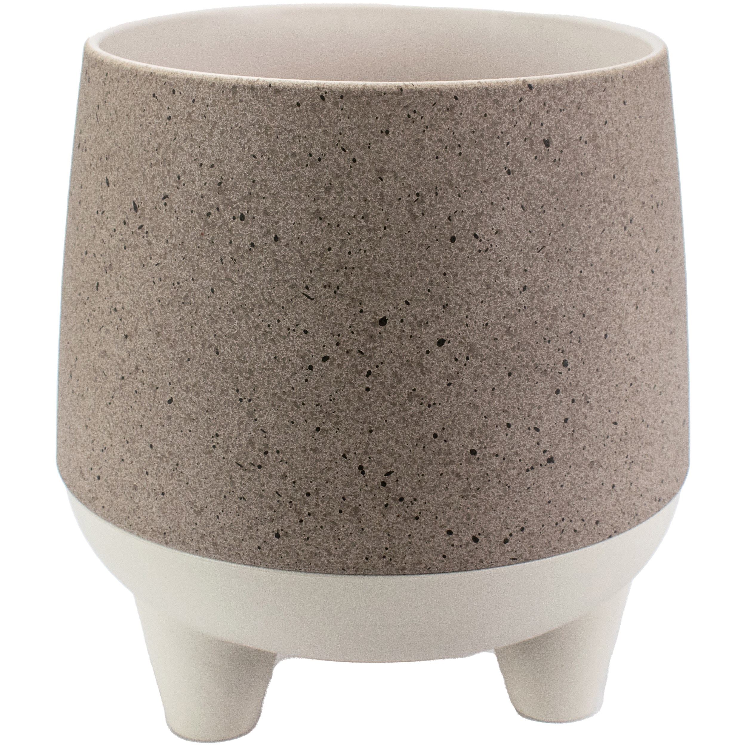 HC 6" Orion Pot Greige Granite/Birch — priced per each; minimum 16; multiples of 16