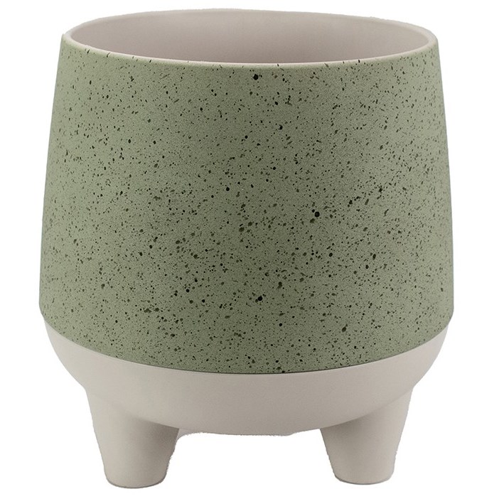 HC 8" Orion Pot Sage Granite/Birch — priced per each; minimum 12; multiples of 12