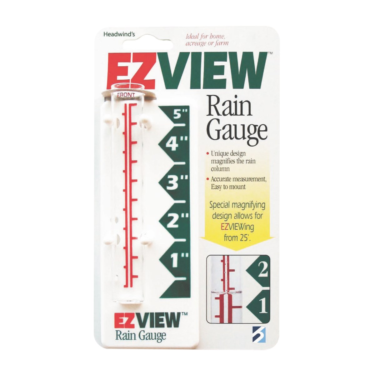 Headwind EZ View Rain Gauge — priced per each; minimum 12; multiples of 12