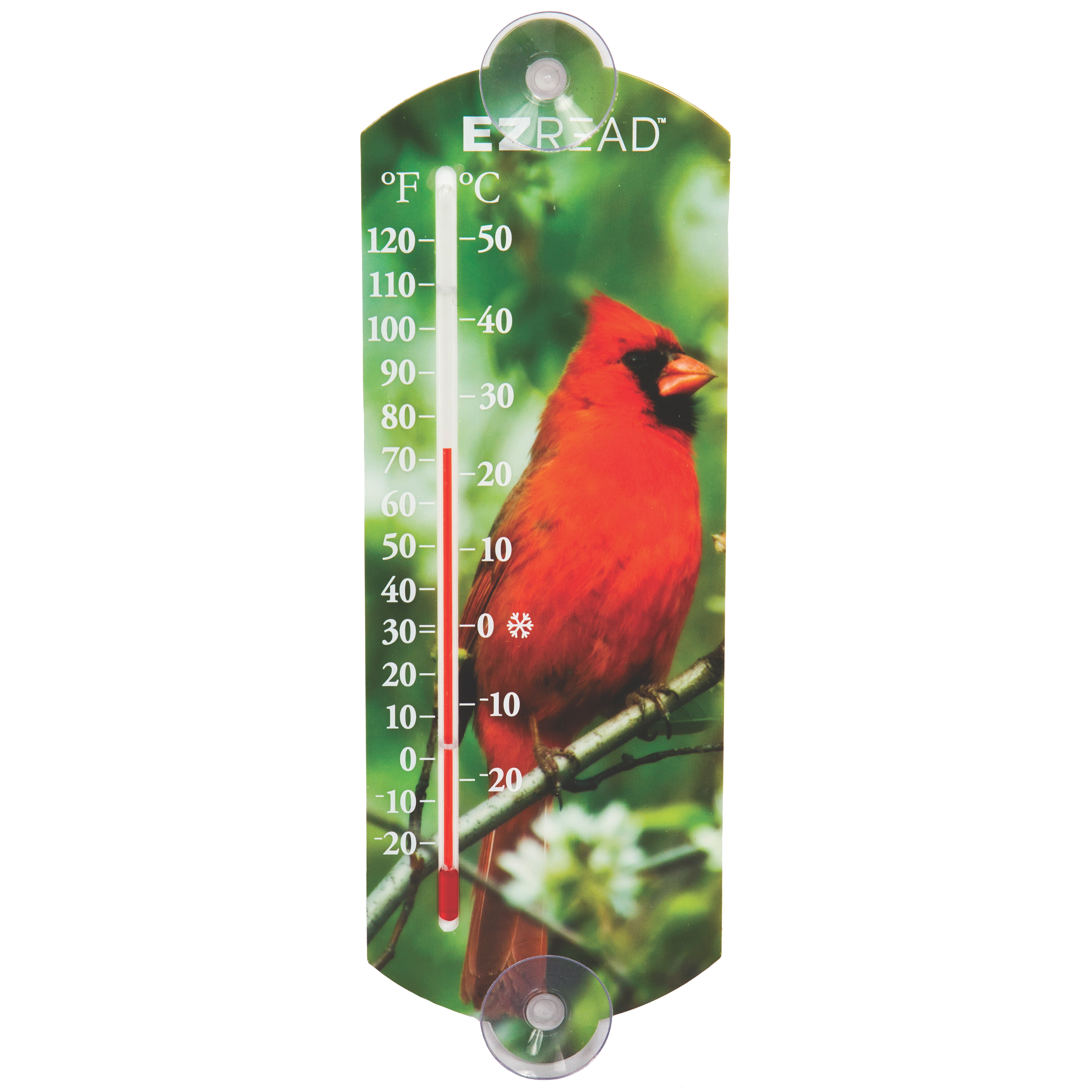 Headwinds 10" EZ Read Deco In/Out Thermometer Cardinal — priced per each; minimum 10; multiples of 10