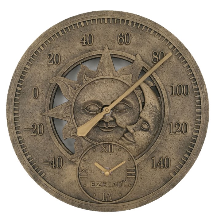 Headwind 12" EZ Read In/Out Clock Polyresin — priced per each; minimum 4; multiples of 4