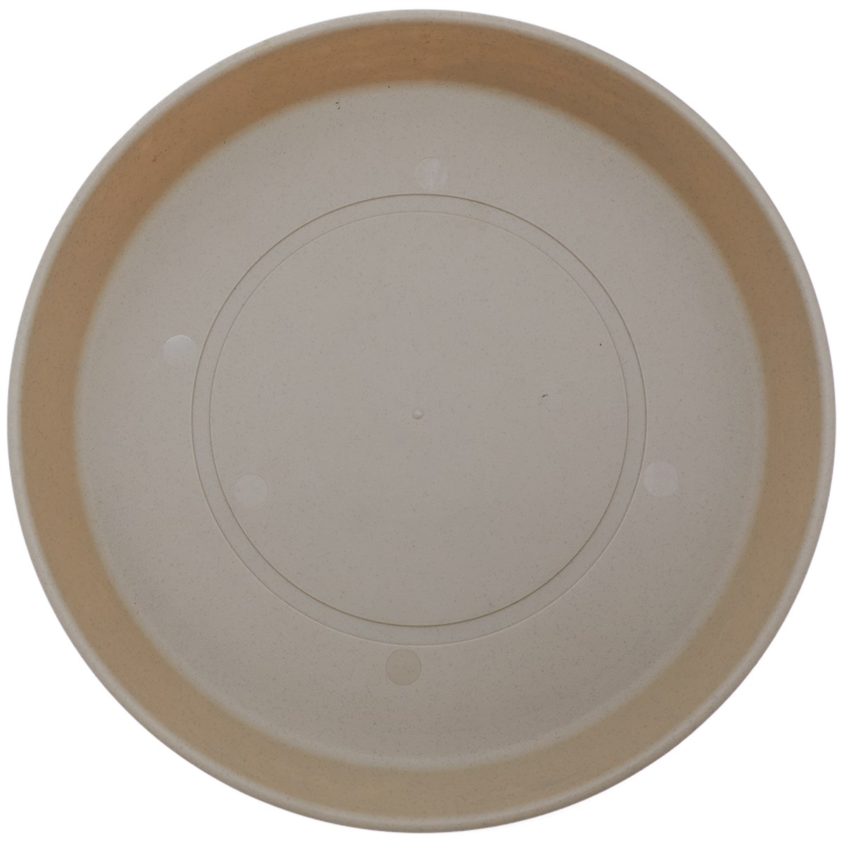 HC 14" Classic Prima Saucer Sandstone — priced per each; minimum 12; multiples of 12
