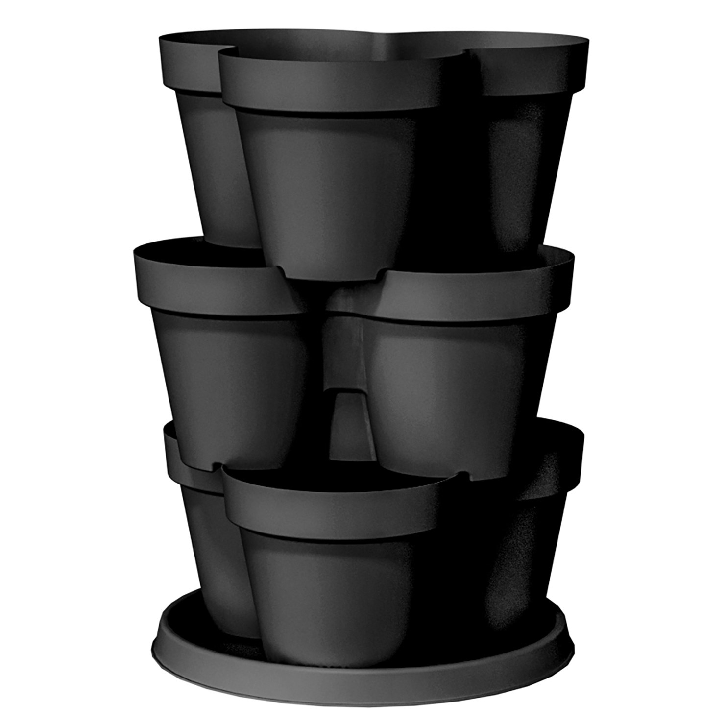 HC Terrace Planter Black — priced per each; minimum 2; multiples of 2