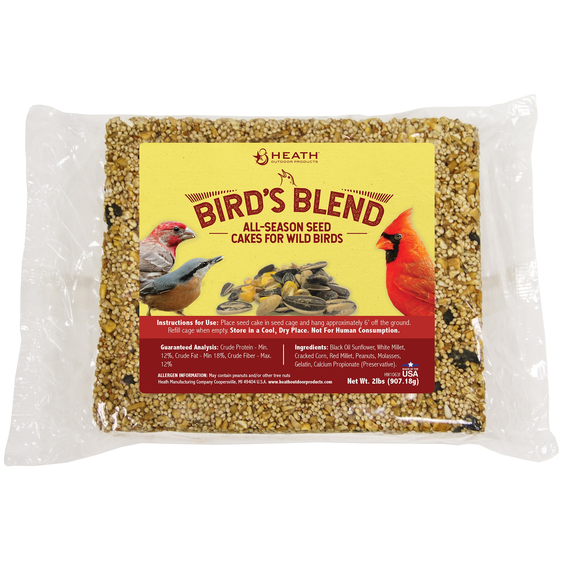 Heath 2# Seed Cake Birds Blend — priced per each; minimum 5; multiples of 5