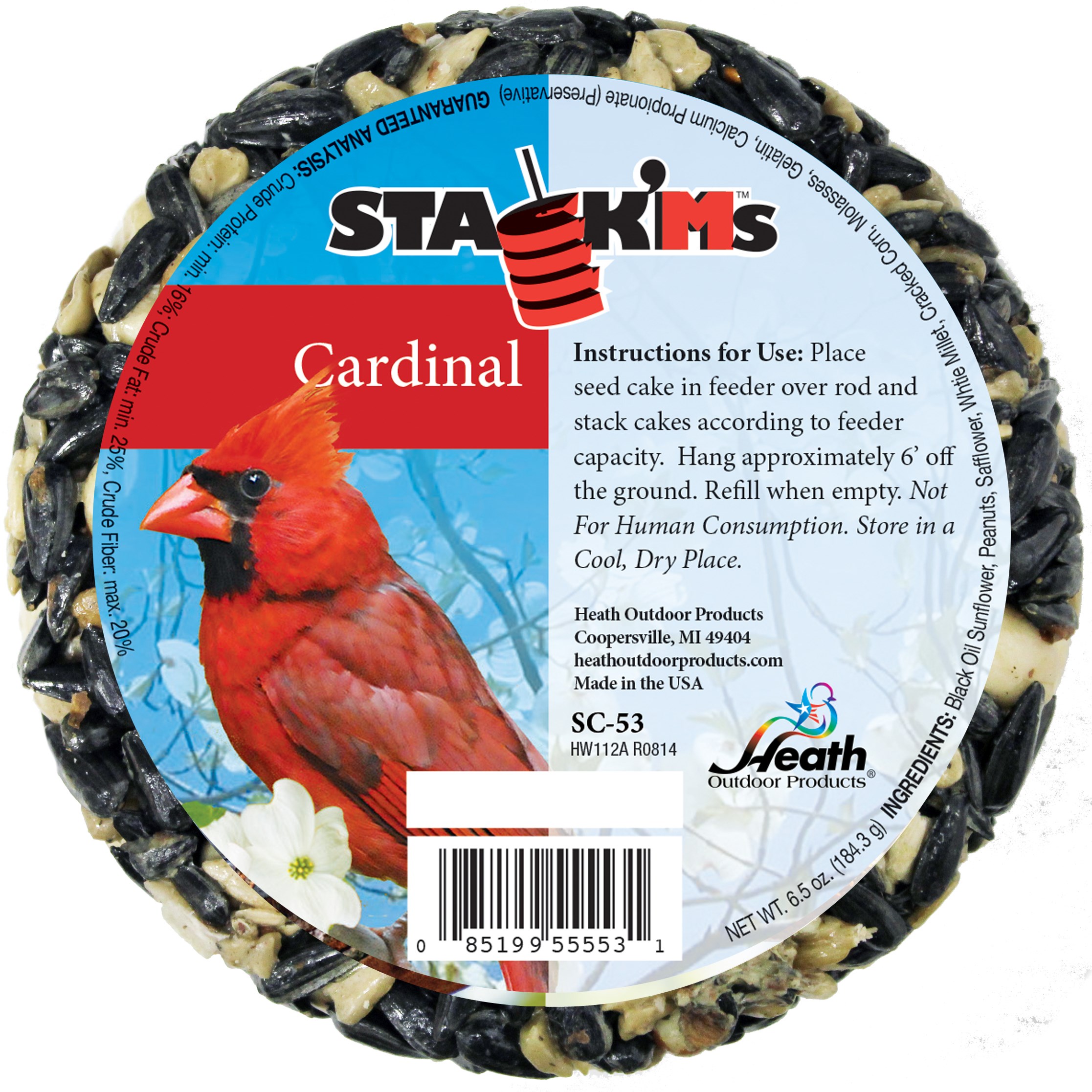 Heath Stack'm Seed Cake Cardinal — priced per each; minimum 6; multiples of 6