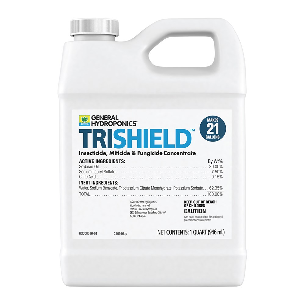 General Hydroponics 32oz TriShield Insecticide / Miticide / Fungicide Concentrate — Single Unit