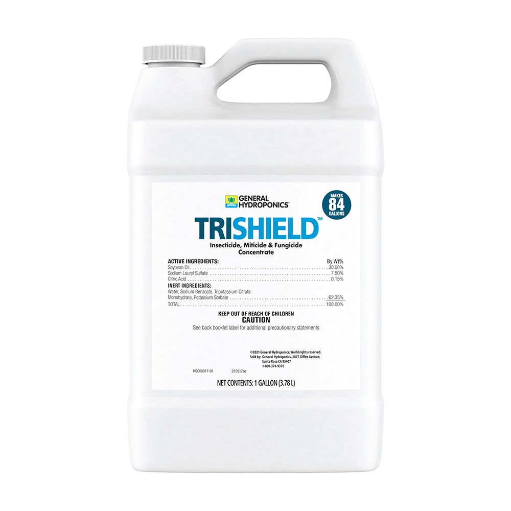 General Hydroponics 1gal TriShield Insecticide / Miticide / Fungicide Concentrate — Single Unit