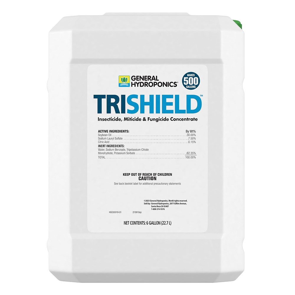 General Hydroponics 6gal TriShield Insecticide / Miticide / Fungicide Concentrate — Single Unit