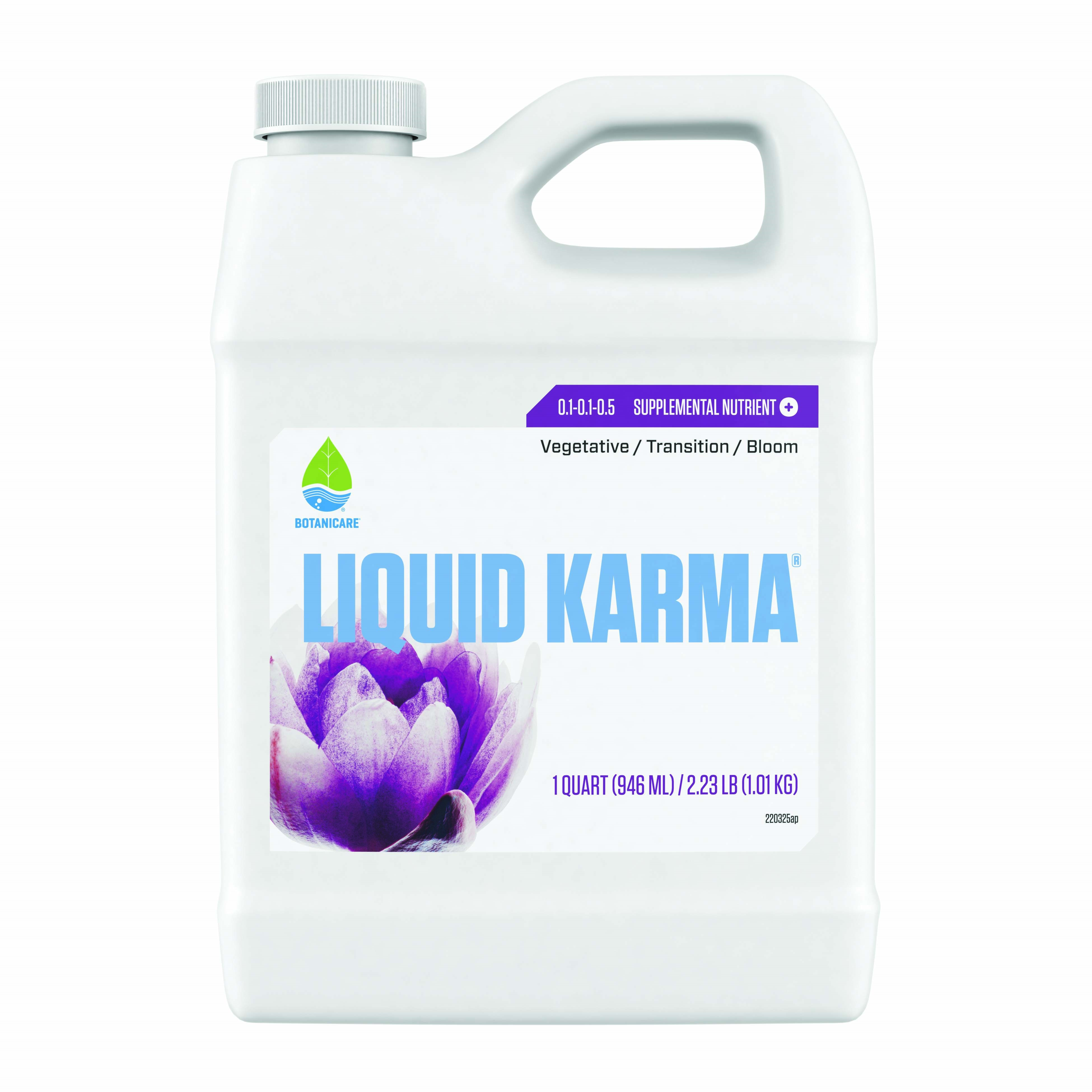 Botanicare 32oz Liquid Karma 0.1-0.1-0.5 — Single Unit