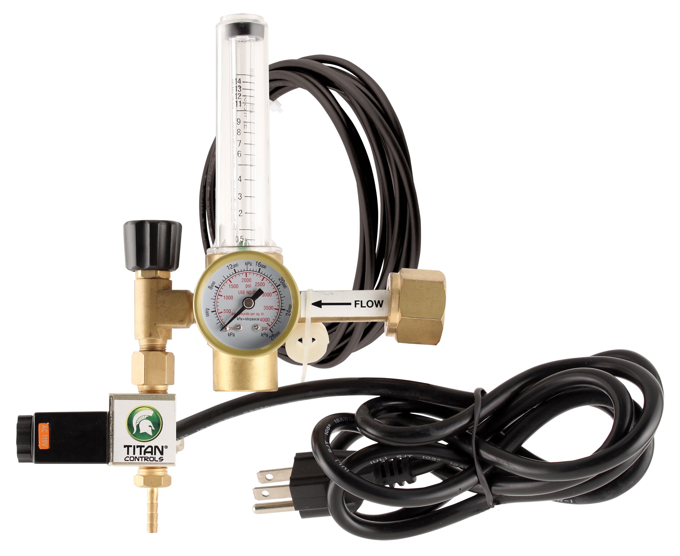Titan Controls CO2 Regulator — Single Unit