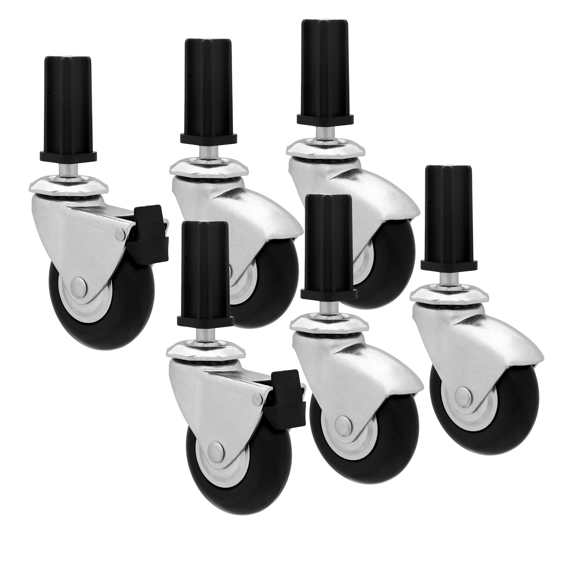 Fast Fit 6pc HD Caster Wheels — Single Unit