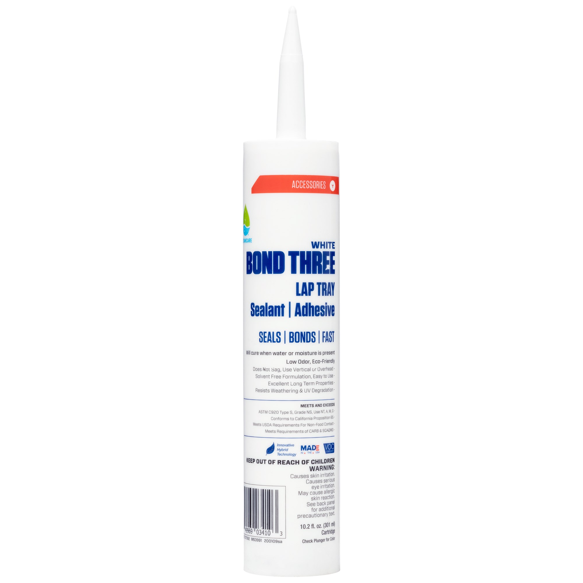 Botanicare 10.2oz BOND THREE Tray Sealant / Adhesive White — Single Unit