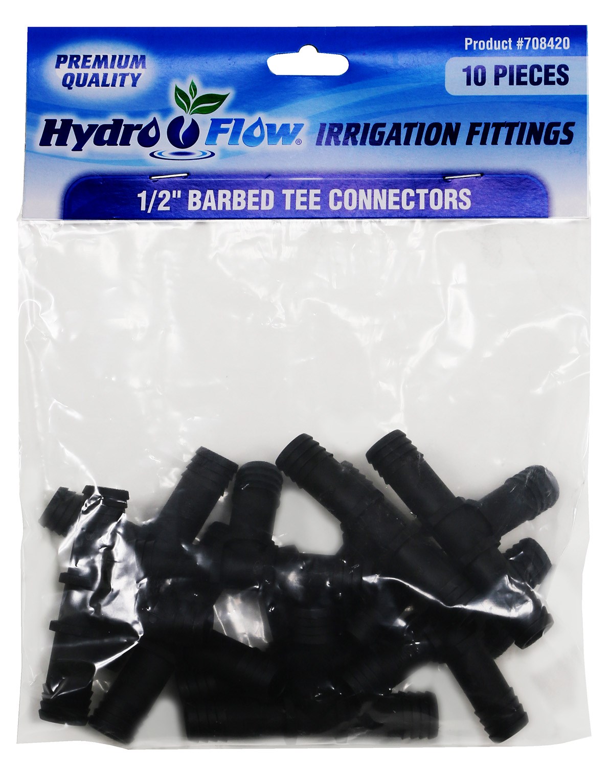 Hydro Flow 1/2in Premium Barbed Tee (10/BG) - Image 2