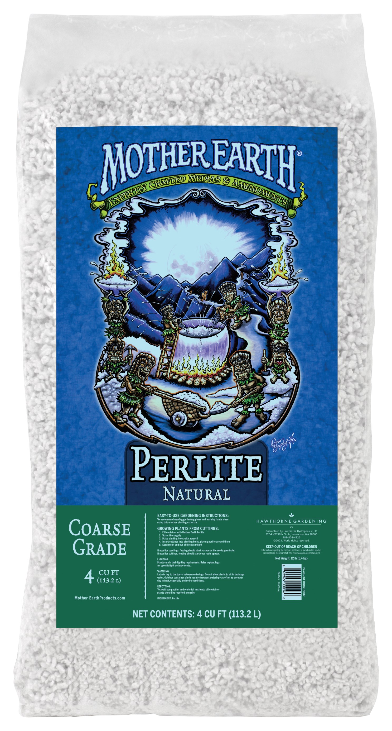 Mother Earth 4cf Coarse Perlite — Single Unit
