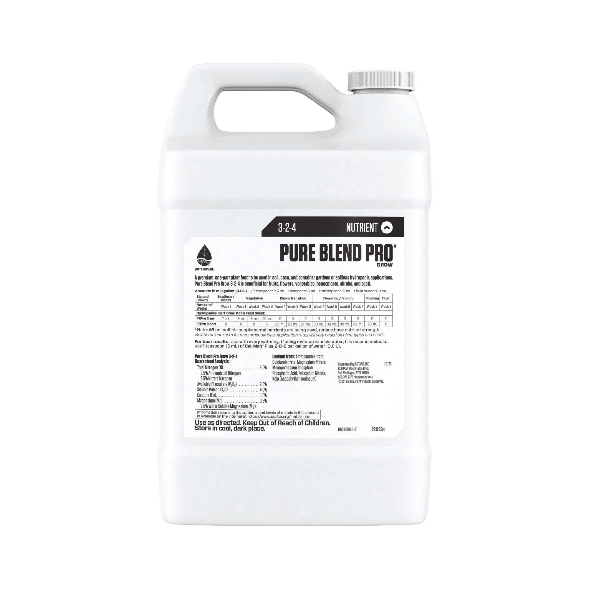 Botanicare 1gal Pure Blend Pro Grow — Single Unit - Image 2
