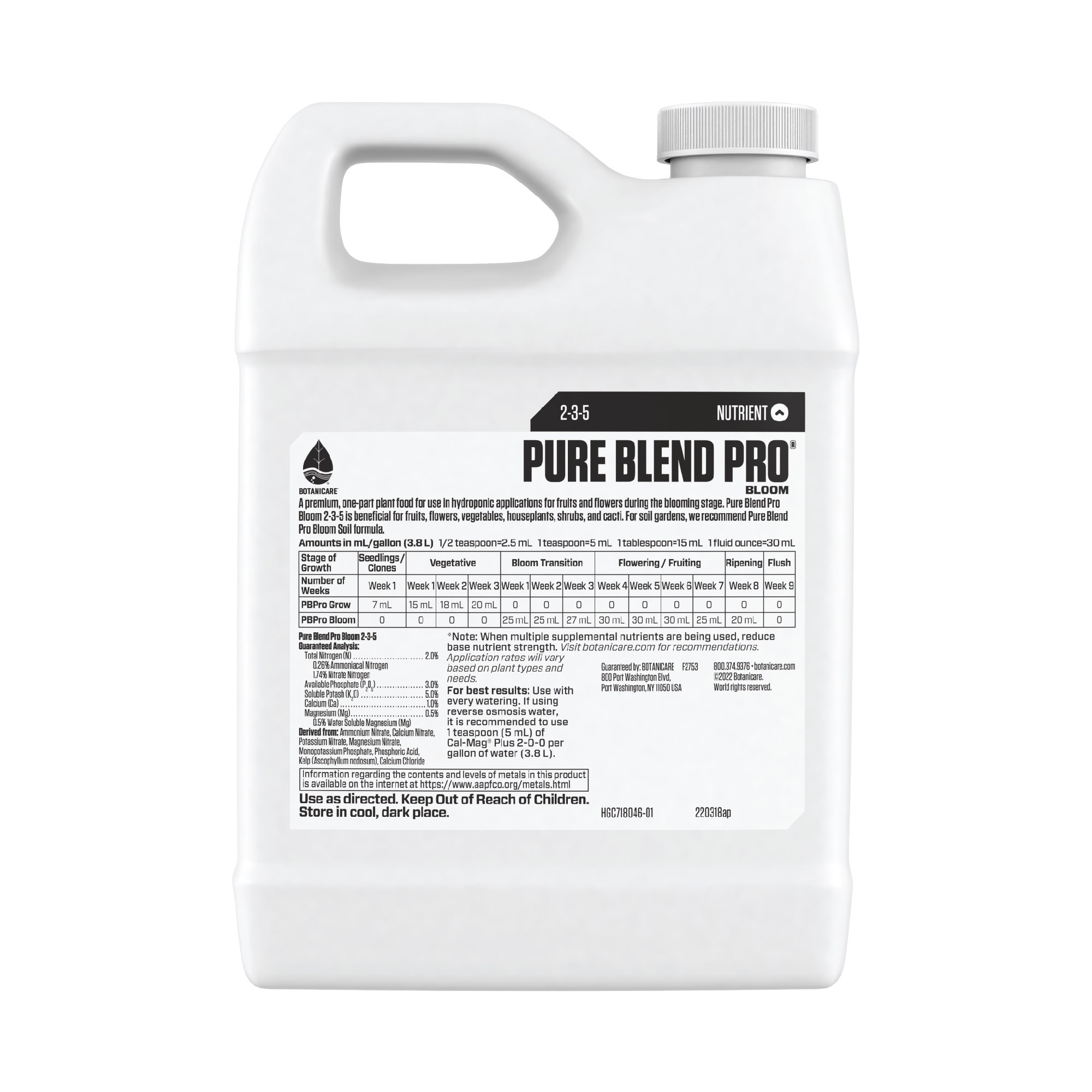 Botanicare 32oz Pure Blend Pro Bloom — Single Unit - Image 2