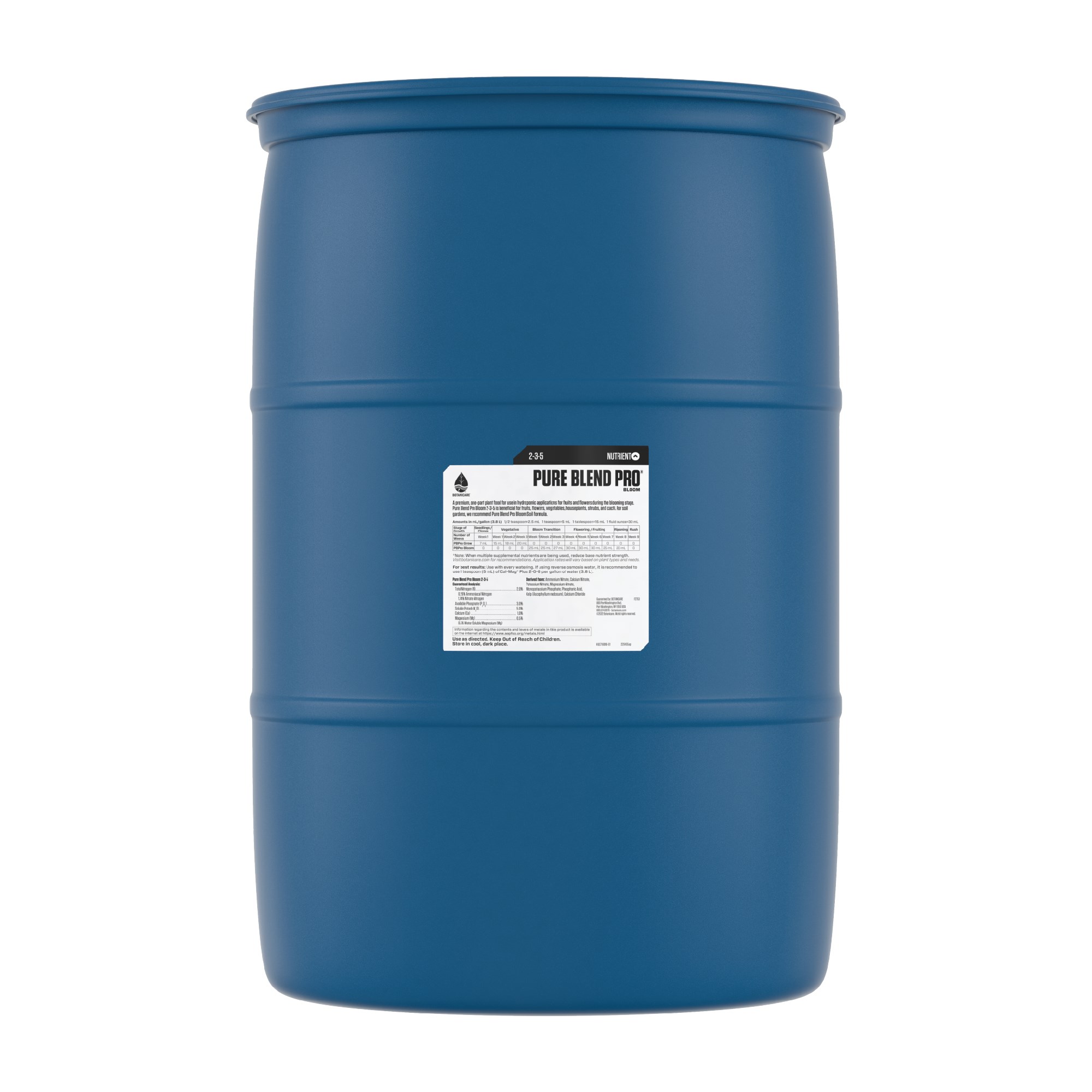 Botanicare 55gal Pure Blend Pro Bloom 2-3-5 — Single Unit - Image 2
