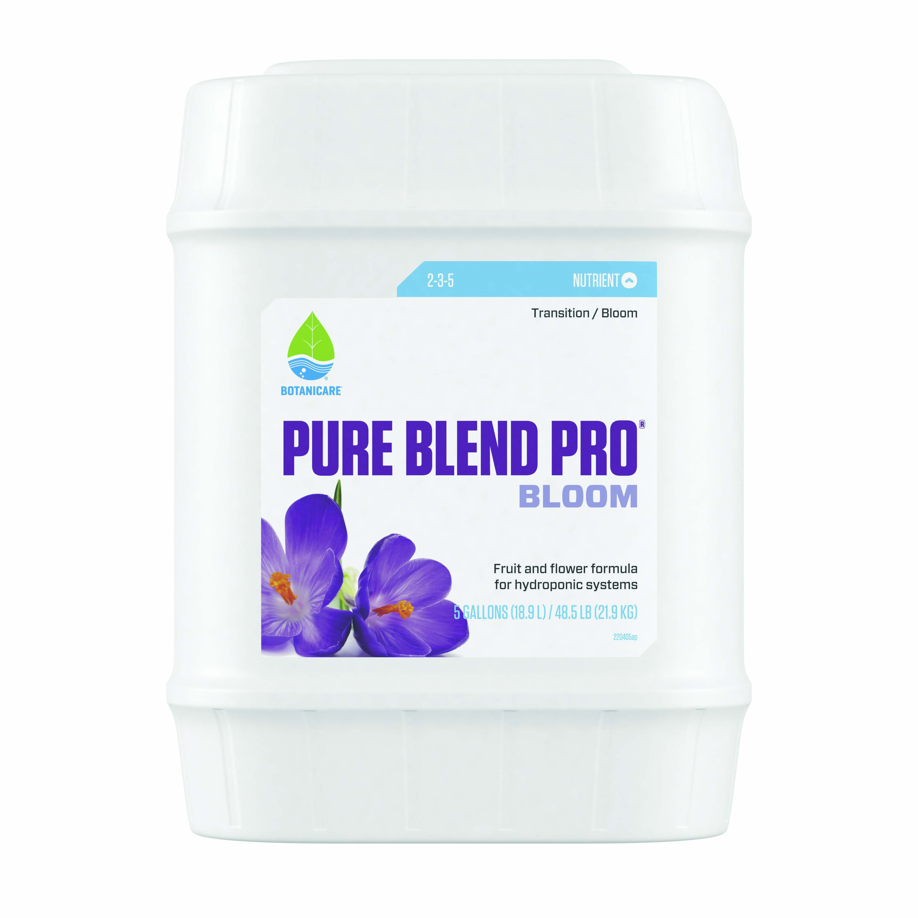 Botanicare 5gal Pure Blend Pro Bloom 2-3-5 — Single Unit