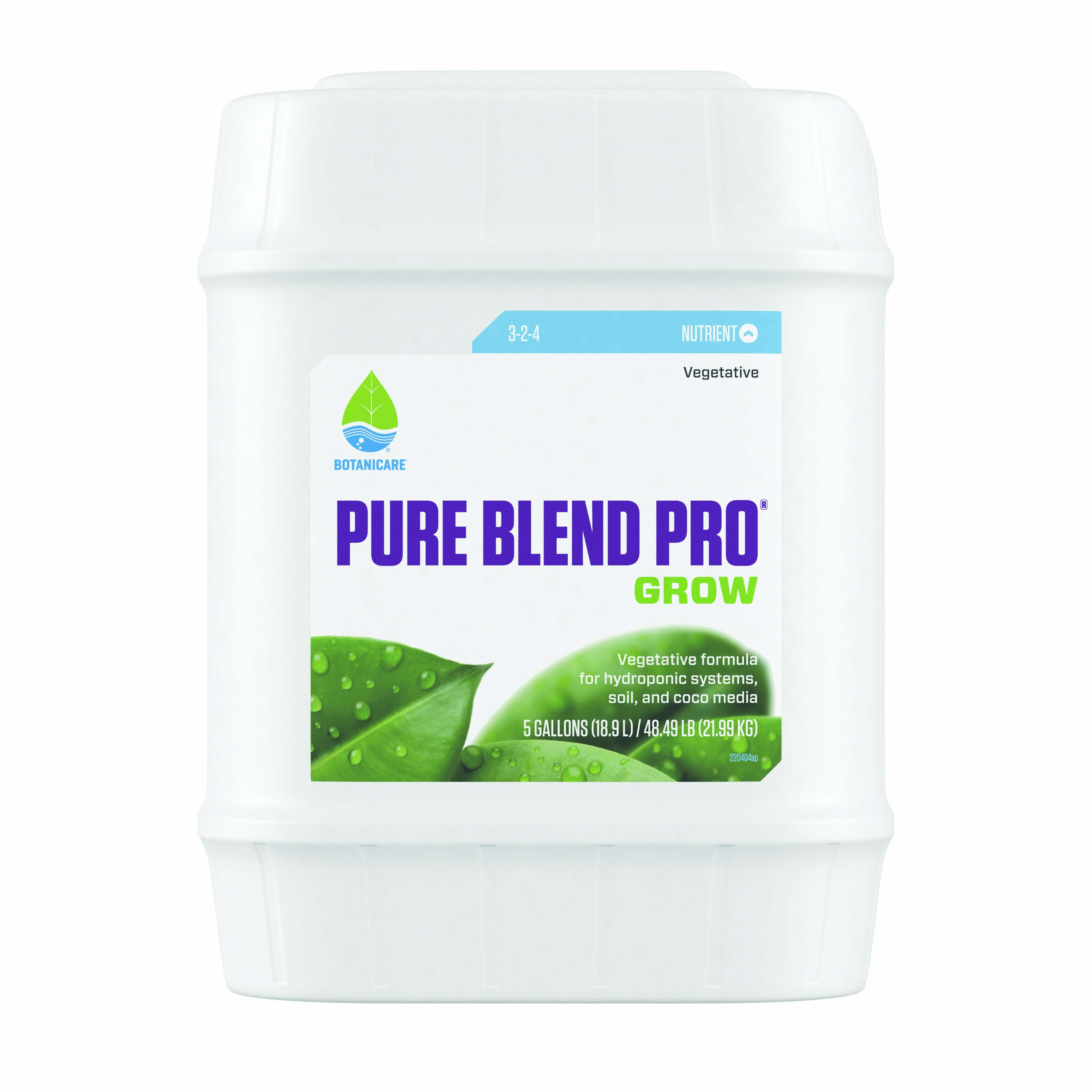 Botanicare 5gal Pure Blend Pro Grow 3-2-4 — Single Unit