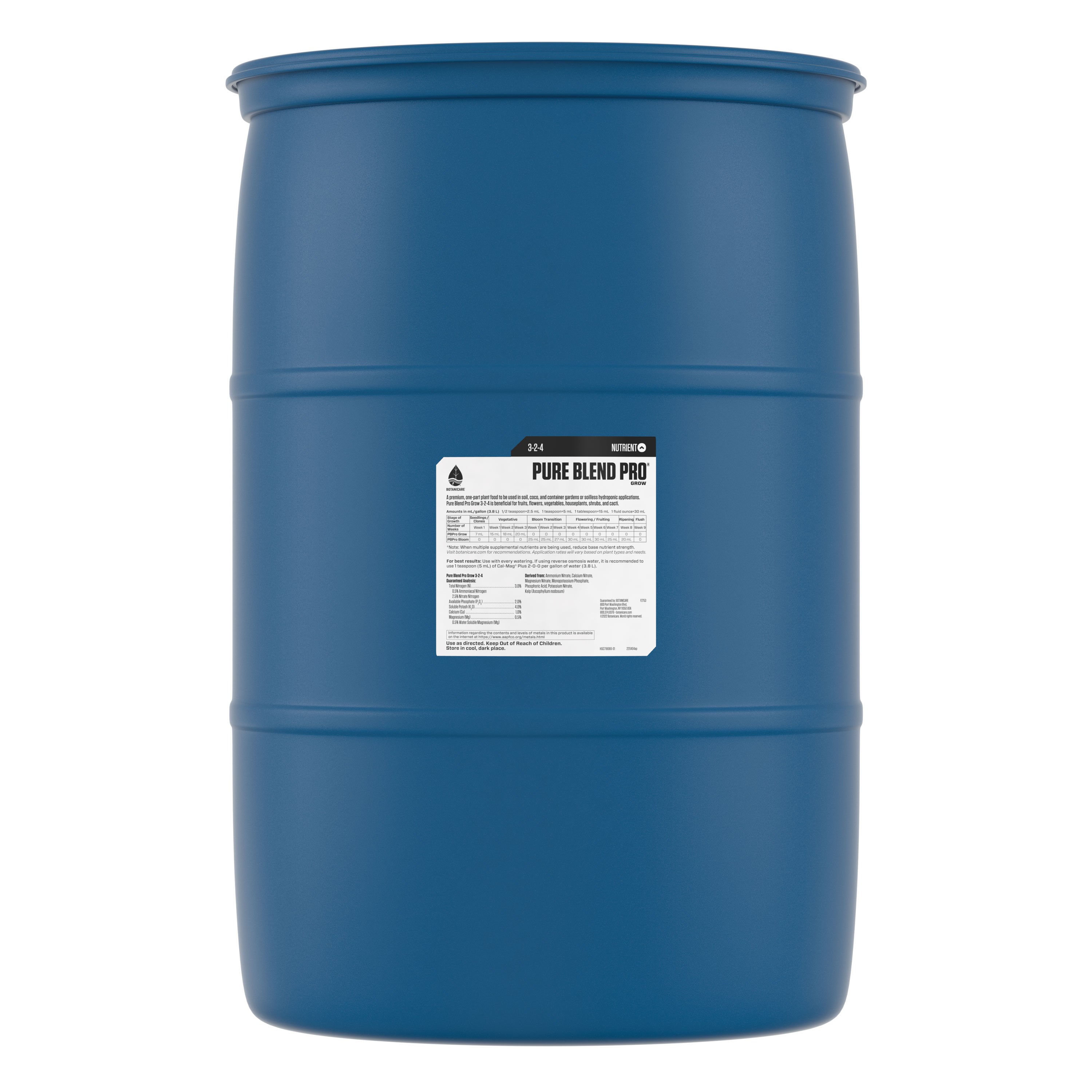 Botanicare 55gal Pure Blend Pro Grow 3-2-4 — Single Unit - Image 2