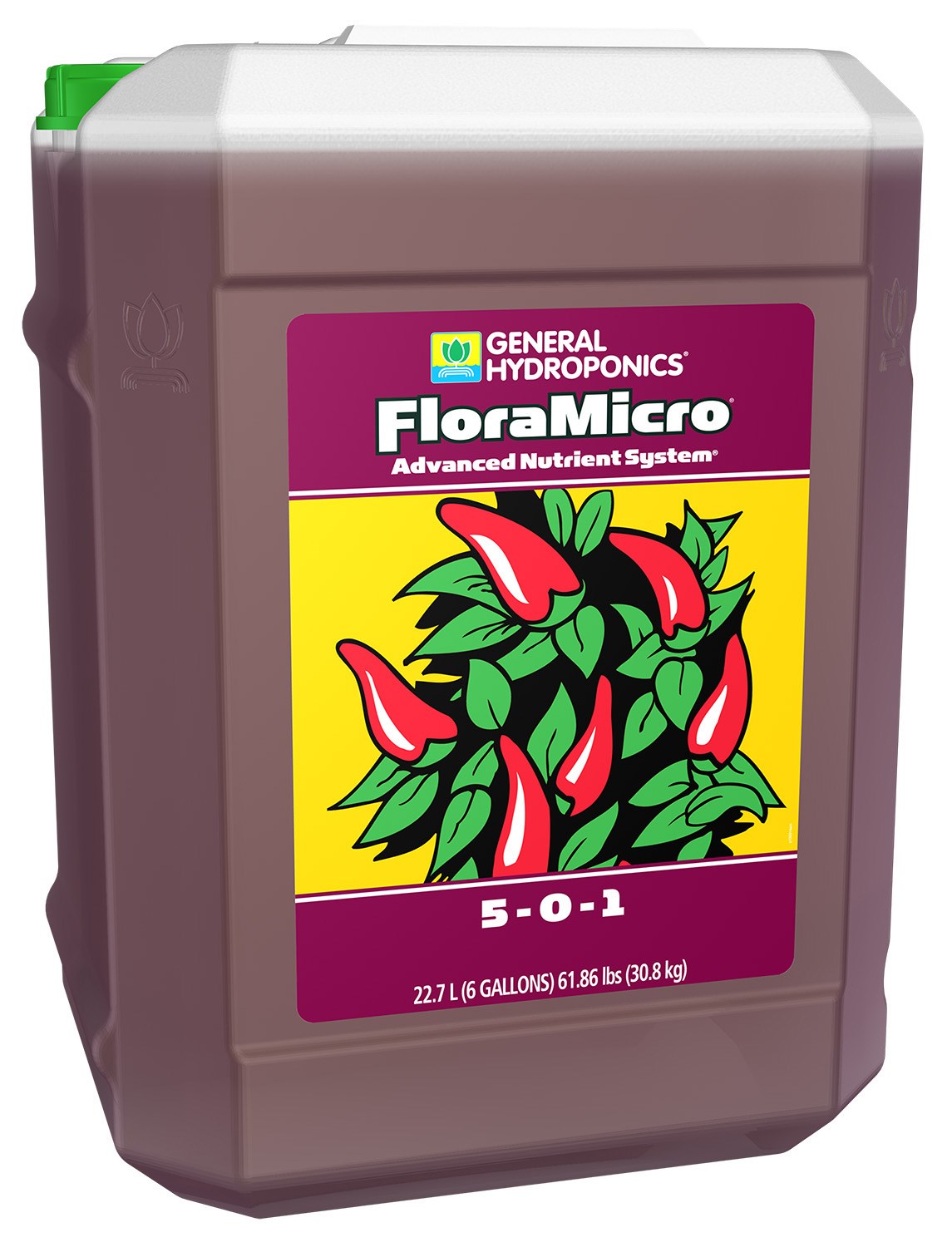 General Hydroponics 6gal FloraMicro 5-0-1 — Single Unit