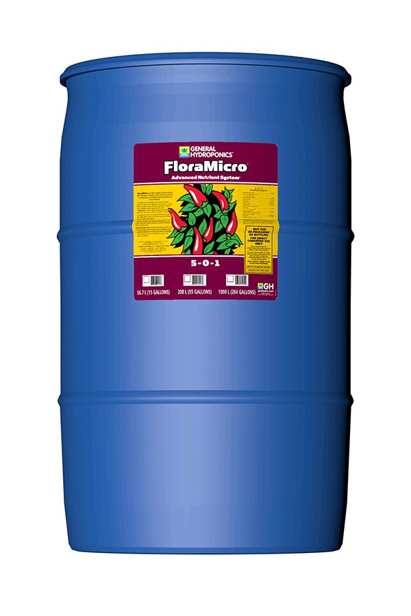 General Hydroponics 55gal FloraMicro 5-0-1 — Single Unit