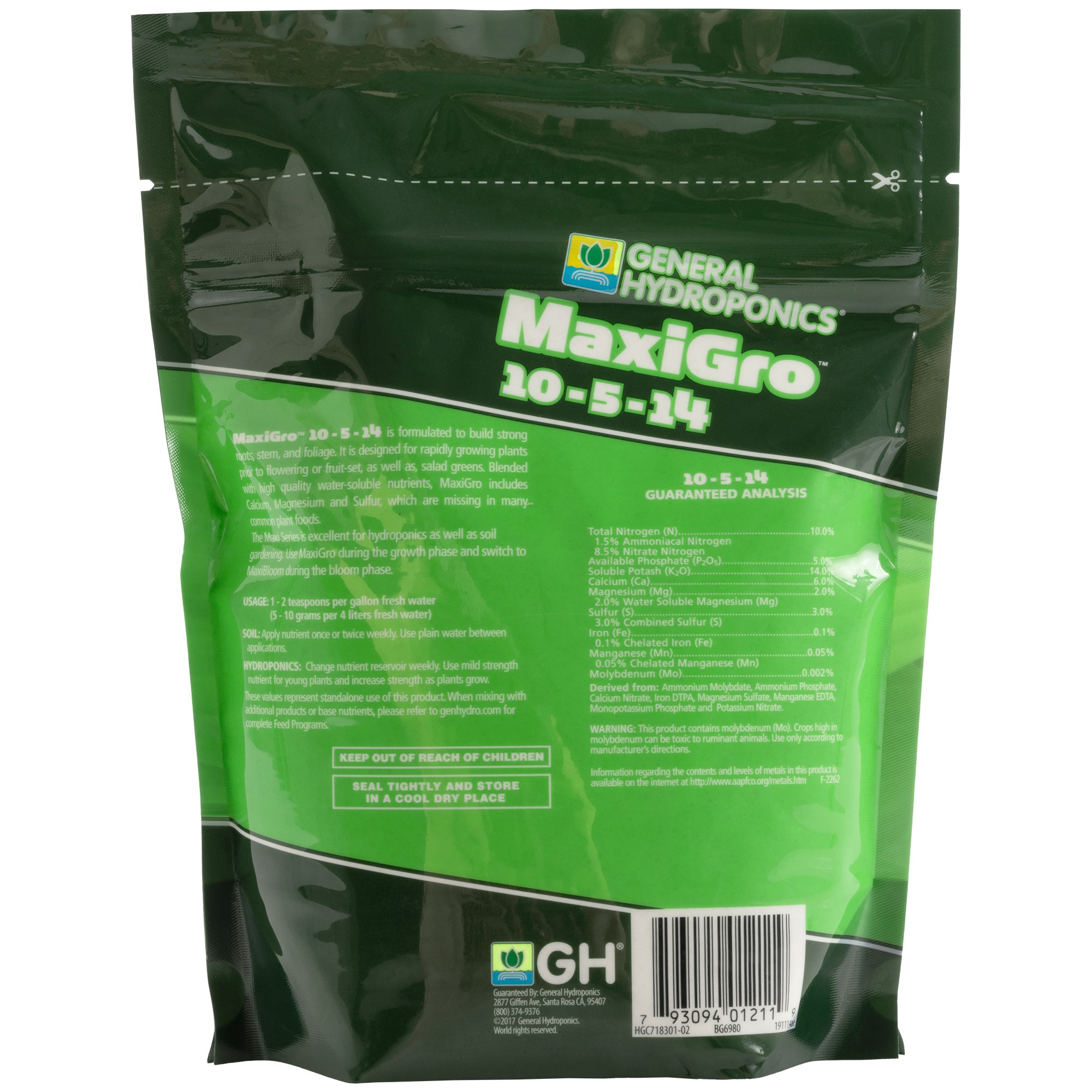 General Hydroponics 2.2# MaxiGro — Single Unit - Image 2
