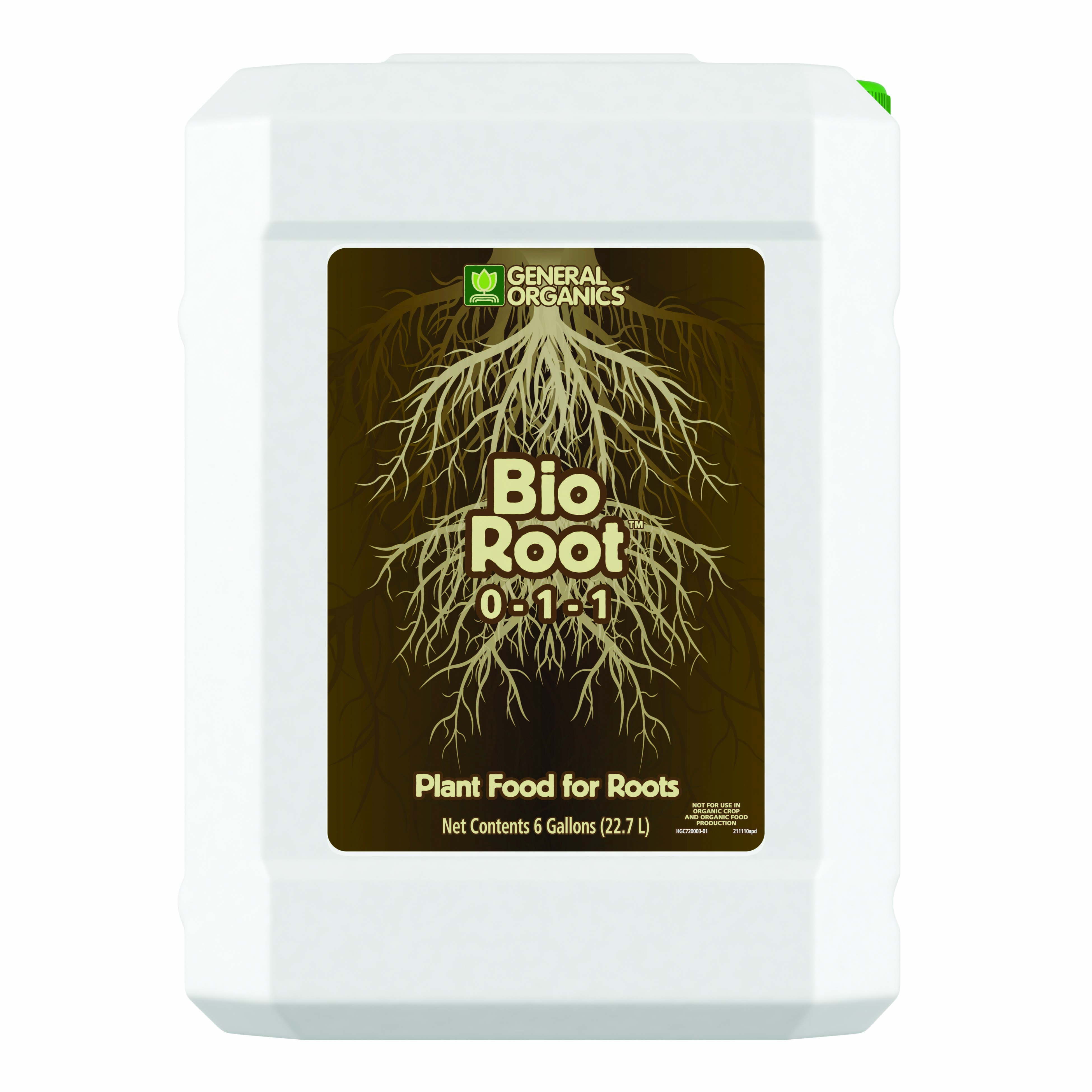 General Organics 6gal BioRoot 0-1-1 — Single Unit