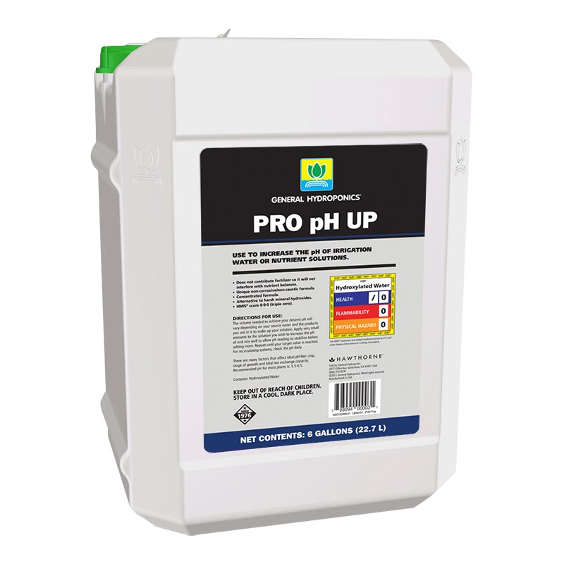General Hydroponics 6gal PRO pH Up — Single Unit