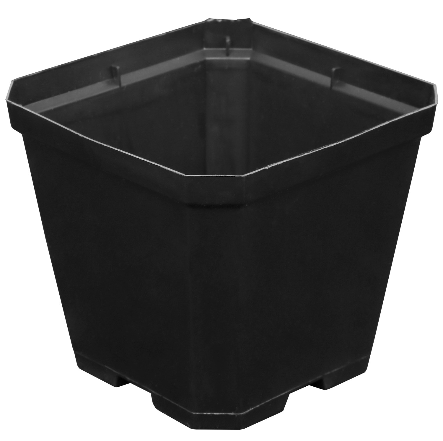 Gro Pro 4 in x 4 in x 3.5 in Plastic Pot Black