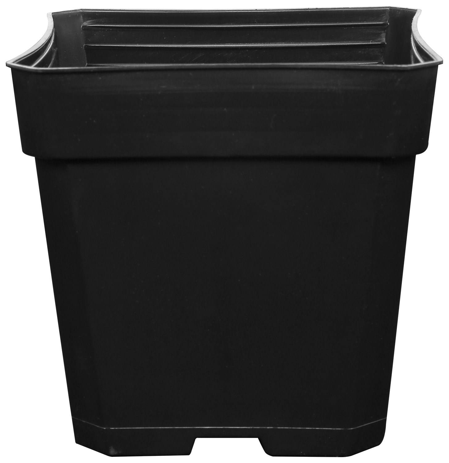 Gro Pro 5.5in x 5.5in x 5.75in Plastic Pot Black — Single Unit - Image 2