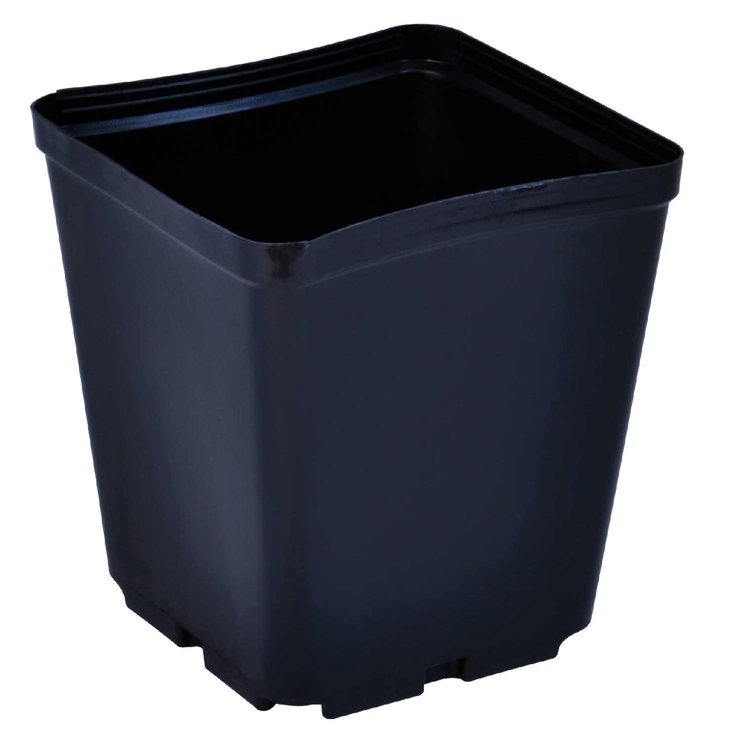 Gro Pro 5.5in x 5.5in x 6in Square Plastic Pot — Single Unit - Image 2