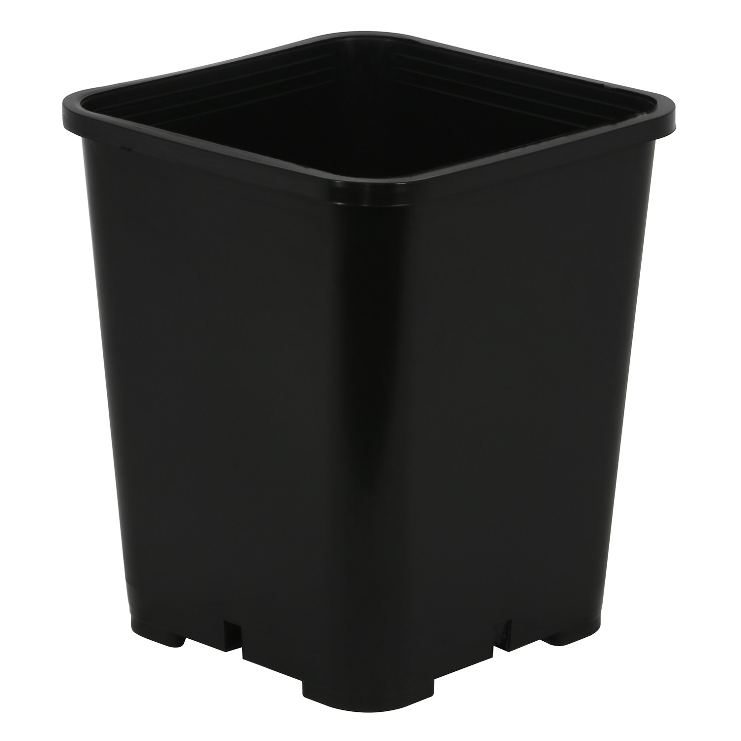 Gro Pro 7in x 7in x 9in Premium Square Pot Black — Single Unit