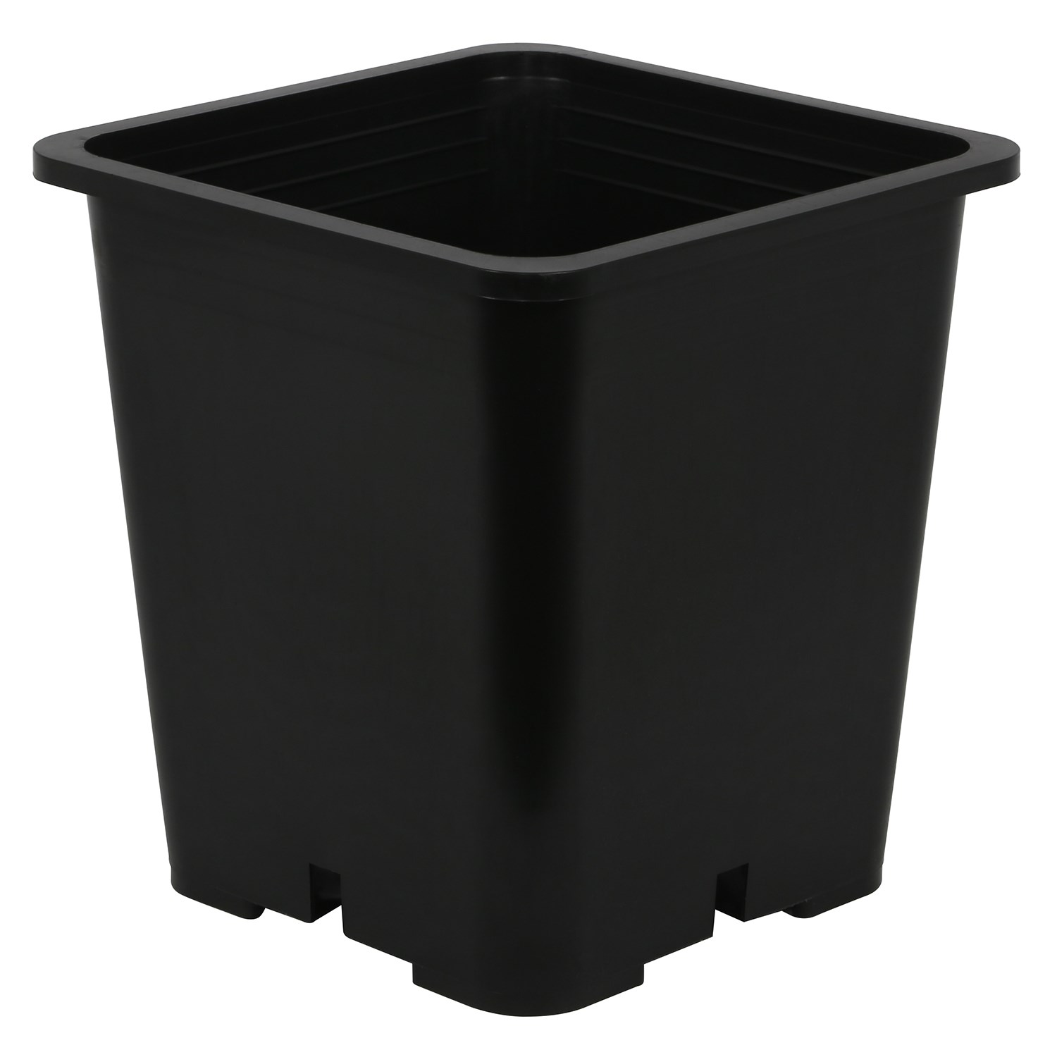 Gro Pro 9in x 9in x 10.5in Premium Square Pot Black — Single Unit