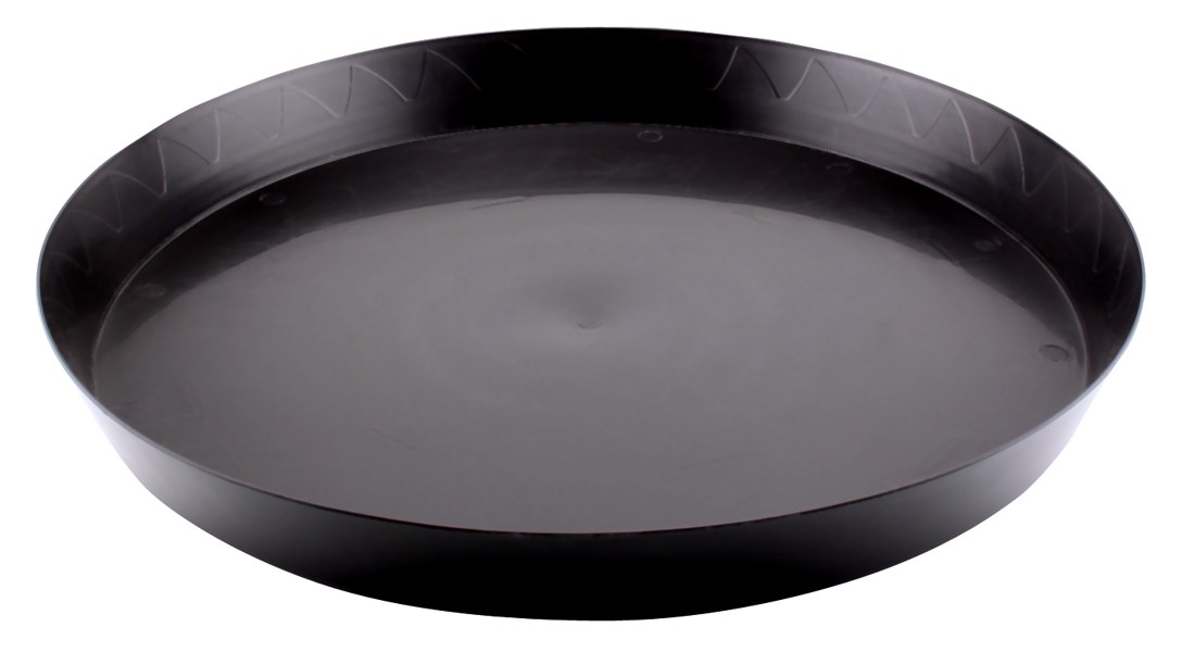 Gro Pro 18in Heavy Duty Saucer Black — Single Unit