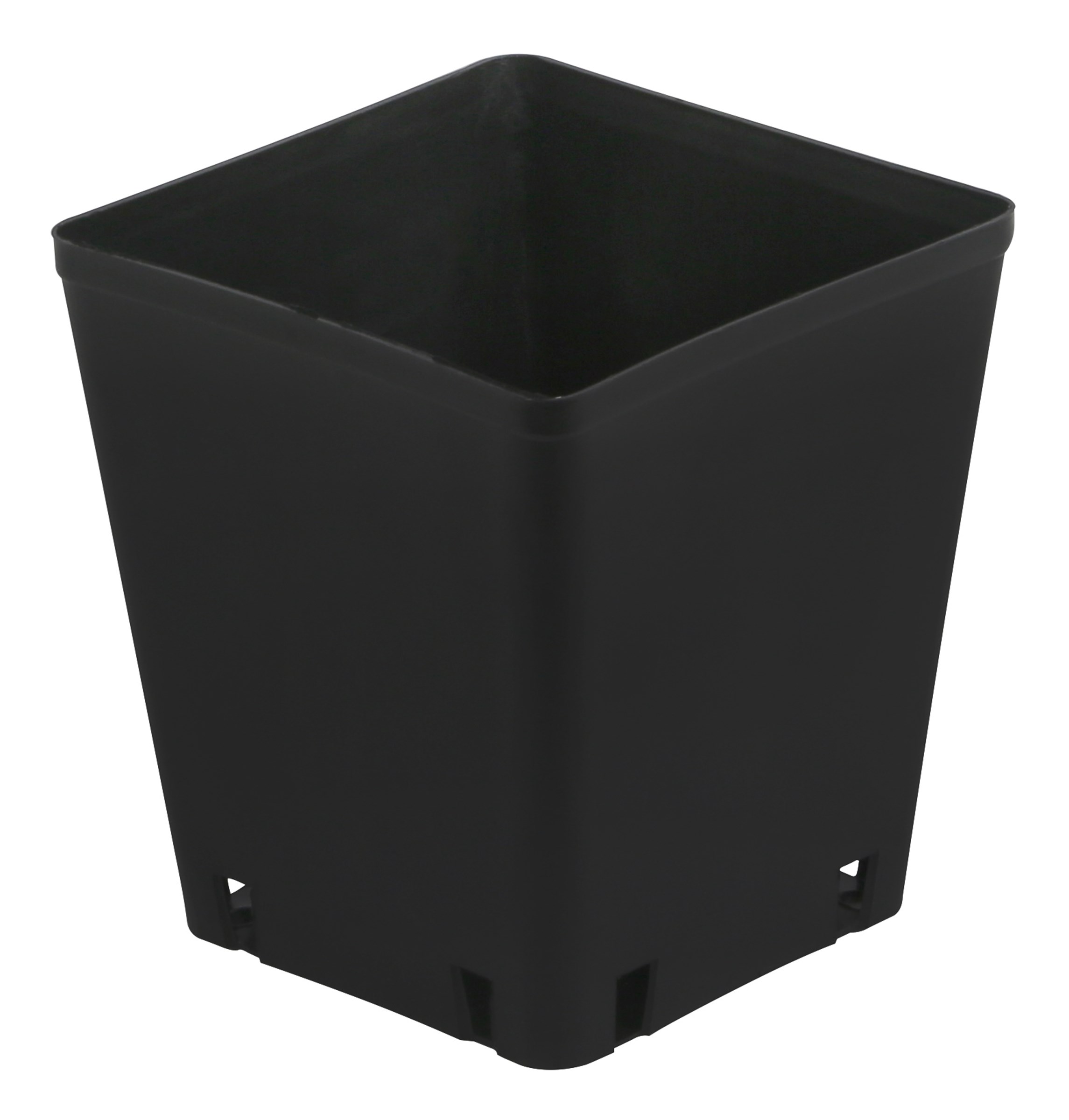 Gro Pro 5 x 5 x 5.25 in Square Plastic Pot Black — Single Unit