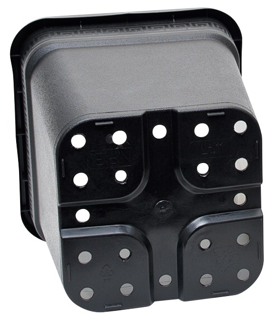 Gro Pro 1gal Black Square Pot — Single Unit - Image 2