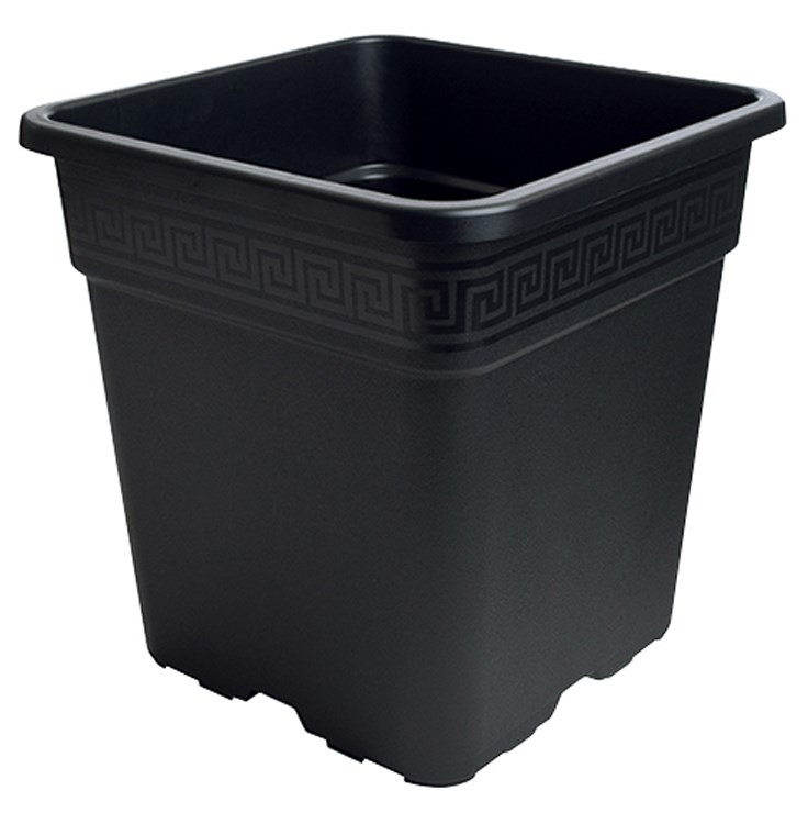 Gro Pro 2gal Black Square Pot — Single Unit