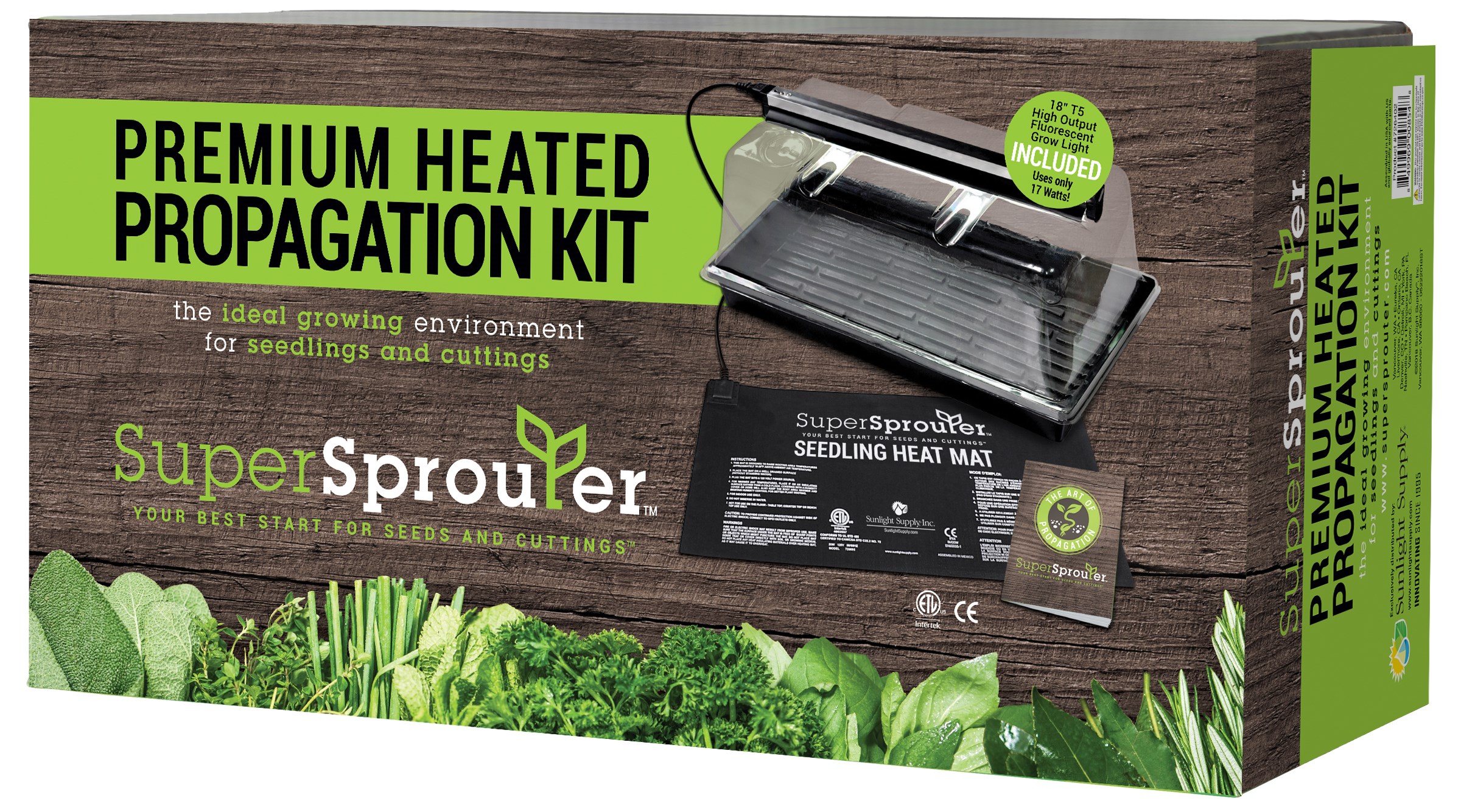 Super Sprouter Premium Heated Propagation Kit w/ T5 Light — Single Unit - Image 4